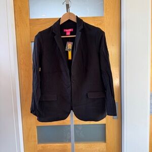 Catherines Black Sport Coat Modern Fit Blazer